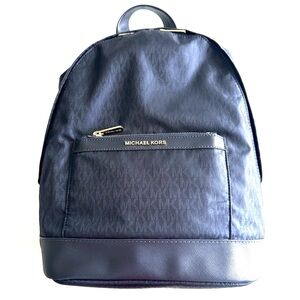 MICHAEL Kors Morgan MK Signature MD Backpack Admiral Blue/Saffiano